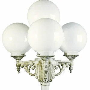 Albert Leuchten Ravissant chandelier blanc-or 165 à 4 lampes^ Lampadaires D'Extérieur