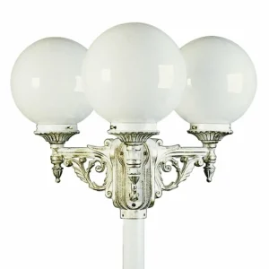 Albert Leuchten Ravissant chandelier blanc-or 163 à 3 lampes^ Lampadaires D'Extérieur