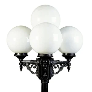 Albert Leuchten Ravissant chandelier noir argenté 165 à 4 lampes^ Lampadaires D'Extérieur