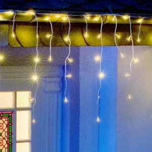 Konstsmide Christmas Rideau LED Pluie de glace blanc chaud clair 3 m^ Lumière De Noël