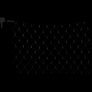 Globo Rideau LED solaire IP44 110x90 cm 100 lampes^ Lumière De Noël