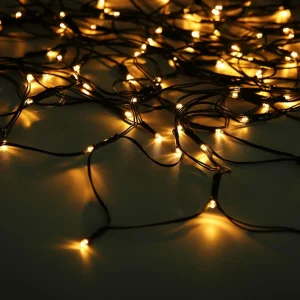 Globo Rideau LED solaire IP44 110x90 cm 100 lampes^ Lumière De Noël