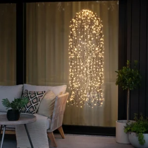 Konstsmide Christmas Rideau lumineux LED Qualle 2.600K 900 LED 145x45cm^ Lumière De Noël