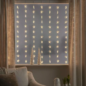 Konstsmide Christmas Rideau lumineux étoiles, 120 lampes, blanc chaud^ Lumière De Noël