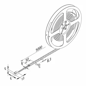 Hera Ruban LED Basic-Tape S, IP54, 3.000K, longueur 500cm^ Lampes Décoratives