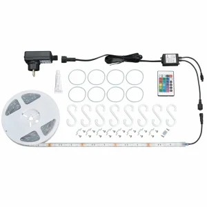 Briloner Ruban LED RVB Ora extérieur, télécommande, 500 cm^ Lampes Décoratives