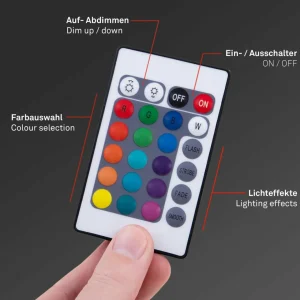 Briloner Ruban RVB LED WiFi, 500 cm, avec télécommande^ Lampes Décoratives