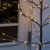 Sirius Sapin LED Alex au Look enneigé, hauteur 90 cm^ Lumière De Noël