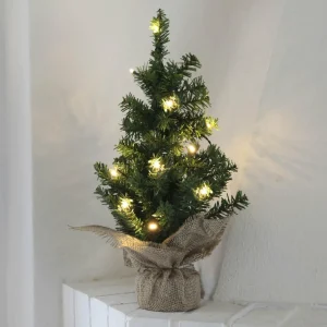 STAR TRADING Sapin LED Tree dans un sac en jute^ Lumière De Noël