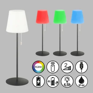 Schöner Wohnen Talent lampe de table batterie LED^ Lampes Décoratives
