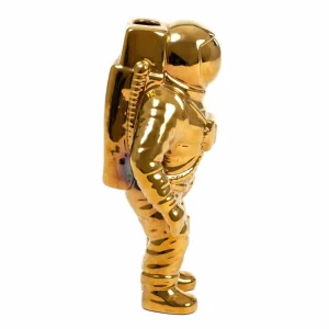 SELETTI Vase Cosmic Diner Starman, or. H 28 cm, porcelaine^ Meubles & Aménagements