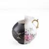 SELETTI Vase Hybrid Lfe, blanc / multicolore, Ø 19,5 cm, porcelaine^ Meubles & Aménagements