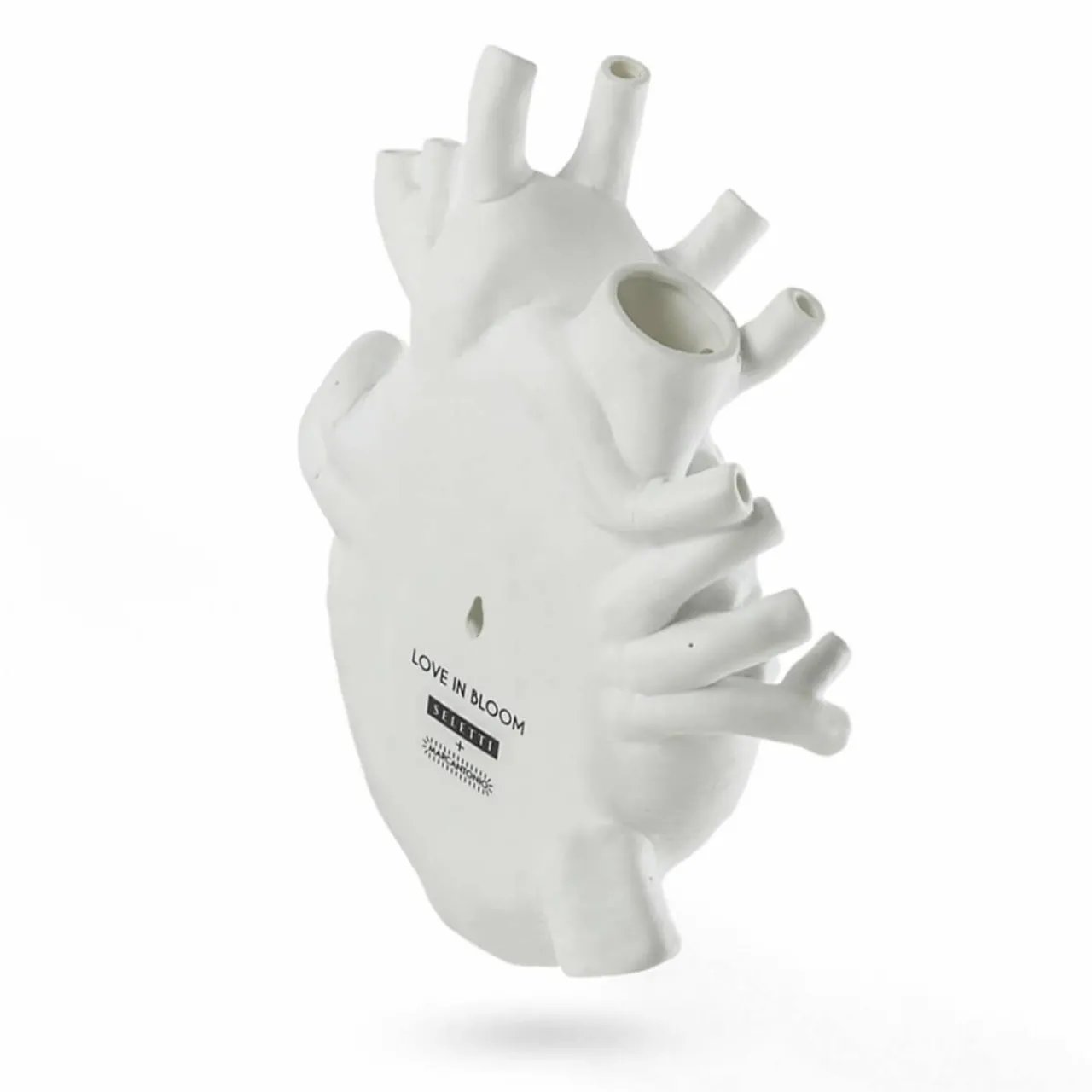 SELETTI Vase Love in Bloom Giant, blanc, H 60 cm, fibre de verre^ Meubles & Aménagements