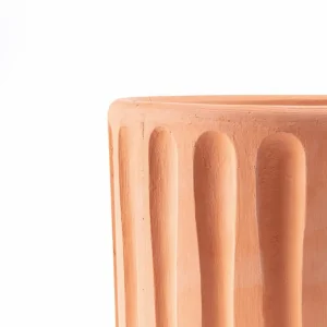 SELETTI Vase Magna Graecia Dorico, soucoupe, terre cuite^ Meubles & Aménagements