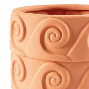 SELETTI Vase Magna Graecia Onda, soucoupe, terre cuite^ Meubles & Aménagements