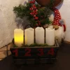 STAR TRADING Set de 4 bougies LED Candle, télécommande, blanc^ Lumière De Noël