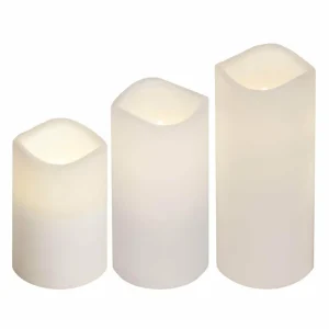 STAR TRADING Set de 3 bougies LED pour l’extérieur^ Lumière De Noël