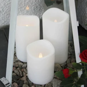 STAR TRADING Set de 3 bougies LED pour l’extérieur^ Lumière De Noël