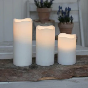 STAR TRADING Set de 3 bougies LED pour l’extérieur^ Lumière De Noël