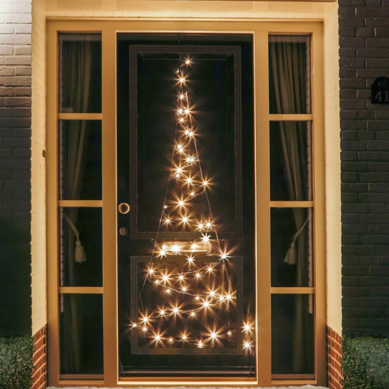 silhouette_sapin_de_porte_fairybell__led_0.webp Fairybell Silhouette sapin de porte 120 LED^ Lumière De Noël