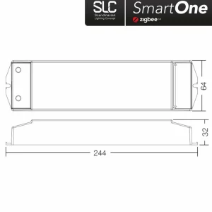 The Light Group SLC SmartOne alimentation ZigBee 24V 75W PWM CCT^ Tension Constante