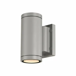 SLV Applique murale Myra, gris argenté, aluminium, largeur 8 cm, up/down^ Appliques Murales Extérieures