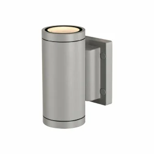 SLV Applique murale Myra, gris argenté, aluminium, largeur 8 cm, up/down^ Appliques Murales Extérieures