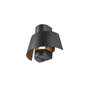 SLV Applique murale Photoni, noir, aluminium, largeur 25 cm^ Luminaires De Terrasse