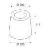 SLV Concreto spot de sol IP65 GU10 prise rond^ Projecteurs D'Extérieur