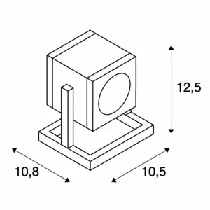 SLV Cubix I projecteur d'extérieur IP44 anthracite^ Projecteurs D'Extérieur