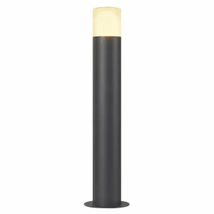 SLV Grafit Borne lumineuse anthracite Cylindre 60 cm^ Bornes Éclairage Extérieur