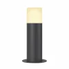 SLV Grafit Borne lumineuse anthracite Cylindre 30 cm^ Bornes Éclairage Extérieur