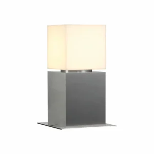 SLV Lampe pour socle Square Pole, hauteur 30 cm, gris, acier inoxydable^ Potelets Extérieurs