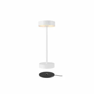 SLV luminaire LED rechargeable Vinolina, blanc, CCT, aluminium, hauteur^ Lampes Décoratives