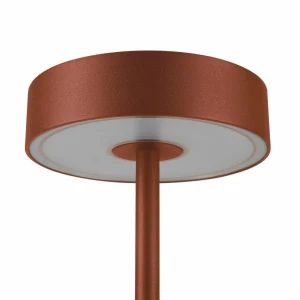 SLV Luminaire LED rechargeable Vinolina, rouille, CCT, aluminium, hauteur^ Lampes Décoratives