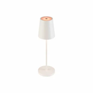 SLV Luminaire LED rechargeable Vinolina Two, blanc, aluminium, Ø 11 cm,^ Lampes Décoratives