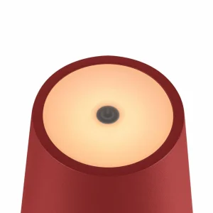 SLV Luminaire LED rechargeable Vinolina Two, rouge, aluminium, Ø 11 cm,^ Lampes Décoratives