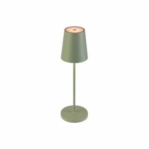 SLV Luminaire LED rechargeable Vinolina Two, vert, aluminium, Ø 11 cm, IP65^ Lampes Décoratives