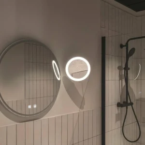 SLV Maganda miroir mural LED rond réglable CCT^ Meubles & Aménagements