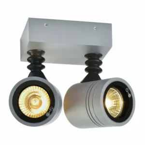 SLV Myra applique d'extérieur, à 2 lampes, gris^ Appliques Murales Extérieures