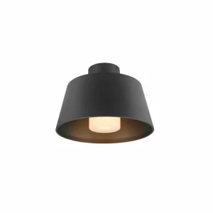 SLV Plafonnier Photoni, noir, aluminium, Ø 25 cm^ Plafonniers D'Extérieur