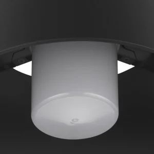 SLV Plafonnier Photoni, noir, aluminium, Ø 25 cm^ Plafonniers D'Extérieur