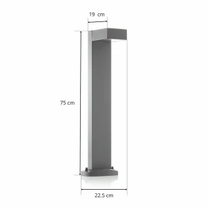 SLV Quadrasyl 75 - Borne lumineuse, anthracite^ Bornes Éclairage Extérieur