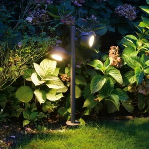 SLV Sitra Borne lumineuse à 2 lampes anthracite^ Bornes Éclairage Extérieur