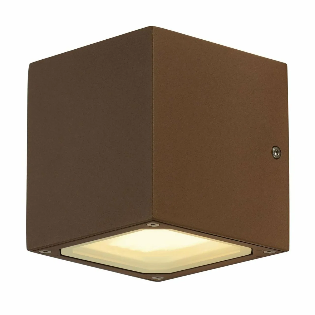 slv_sitra_cube_applique_dextrieur_brun_rouille_3.webp SLV Sitra Cube applique d'extérieur, brun rouille^ Appliques Murales Extérieures