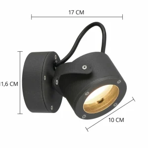 SLV Sitra spot pour plafond extérieur anthracite^ Plafonniers D'Extérieur