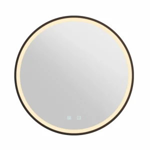 SLV Trukko LED miroir mural IP44 CCT noir Ø 61cm^ Meubles & Aménagements