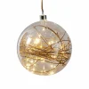STAR TRADING Sphère déco LED Glow transparente, rotin Ø 20 cm^ Lumière De Noël