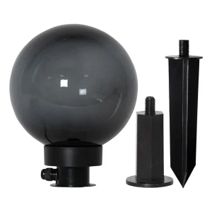 STAR TRADING Sphère décorative d’extérieur Orby noire, Ø 20 cm^ Lampes Décoratives