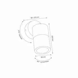 LCD Spot d’extérieur 5122, résistant eau de mer, IP65^ Projecteurs D'Extérieur